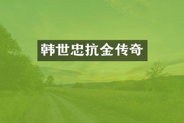 韩世忠抗金传奇
