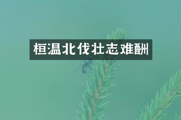 桓温北伐壮志难酬