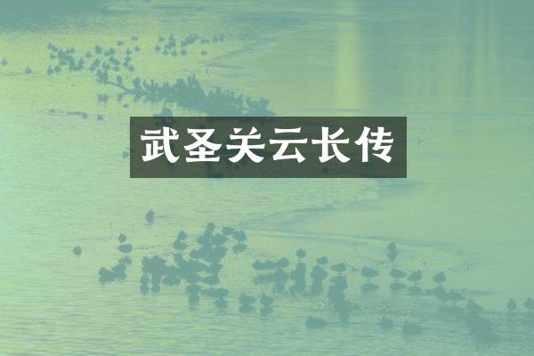 武圣关云长传