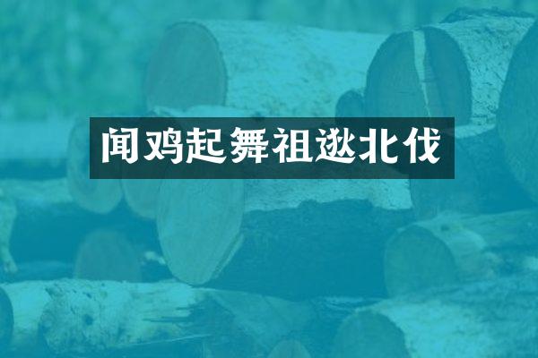 闻鸡起舞祖逖北伐