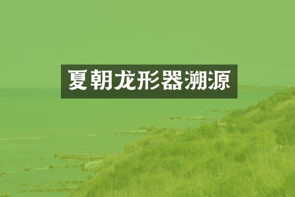 夏朝龙形器溯源