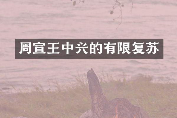 周宣王中兴的有限复苏