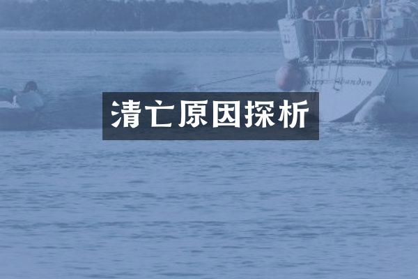 清亡原因探析