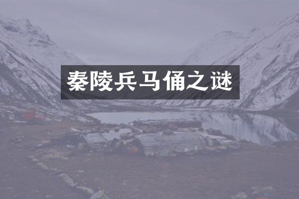 秦陵兵马俑之谜