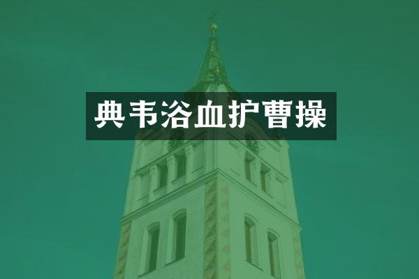 典韦浴血护曹操
