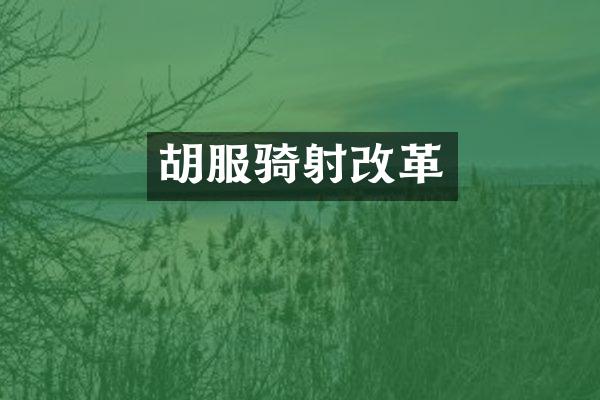 胡服骑射改革