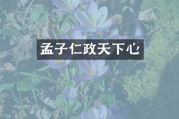 孟子仁政天下心