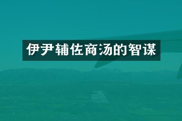 伊尹辅佐商汤的智谋