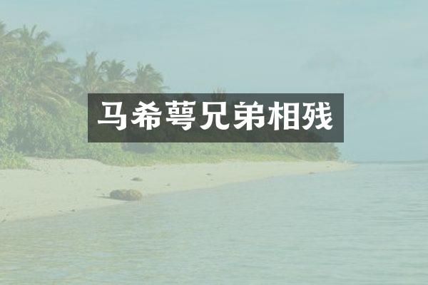 马希萼兄弟相残