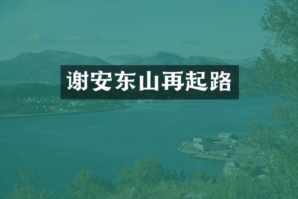 谢安东山再起路
