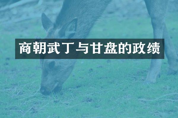 商朝武丁与甘盘的政绩