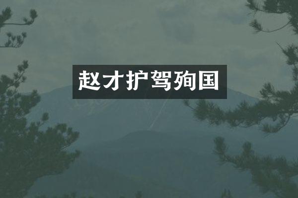 赵才护驾殉国