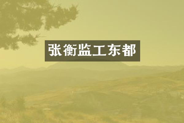 张衡监工东都