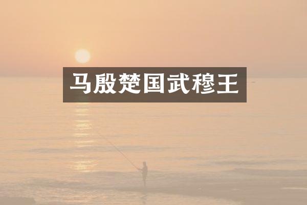 马殷楚国武穆王