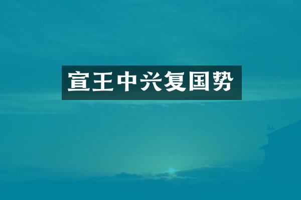 宣王中兴复国势