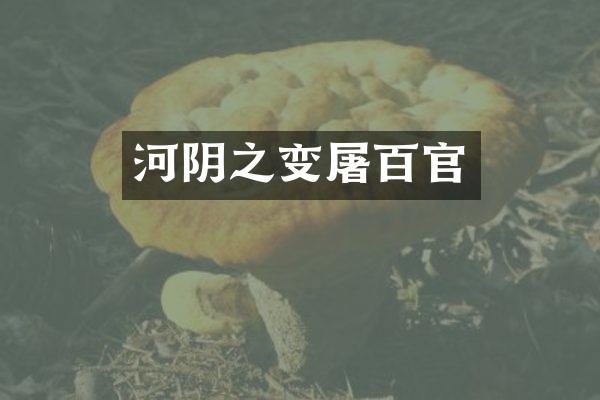 河阴之变屠百官