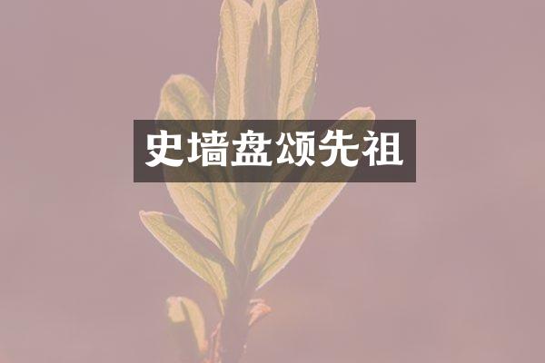 史墙盘颂先祖