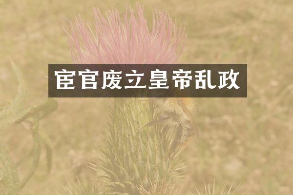 宦官废立皇帝乱政