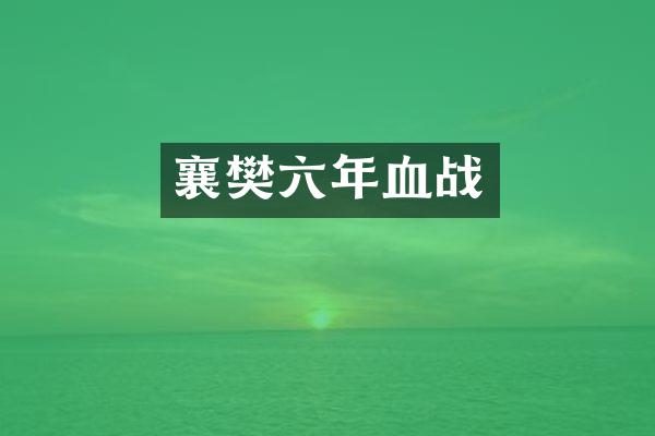 襄樊六年血战