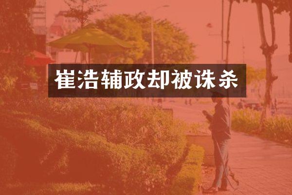 崔浩辅政却被诛杀