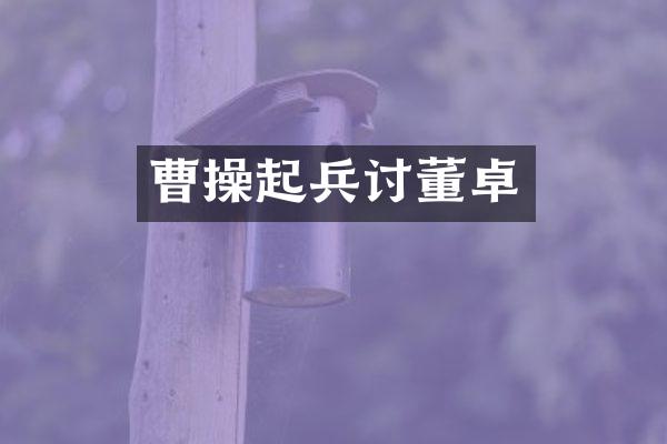 曹操起兵讨董卓