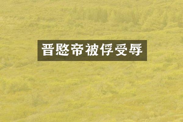 晋愍帝受辱
