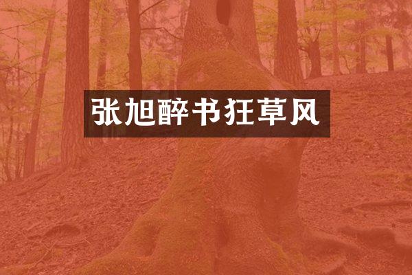 张旭醉书狂草风