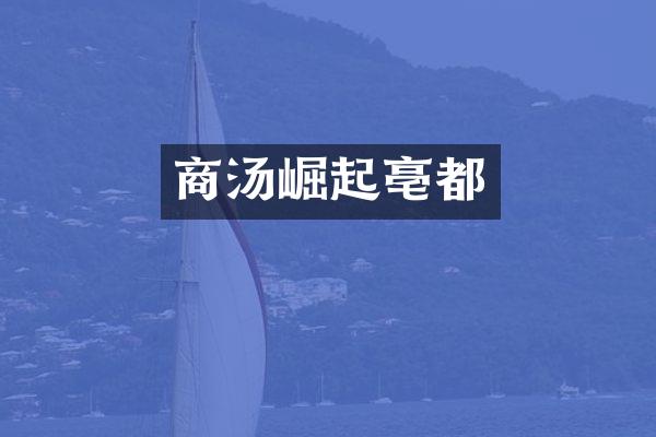 商汤崛起亳都