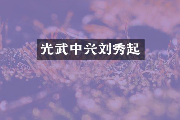光武中兴刘秀起
