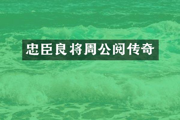 忠臣良将周公阅传奇