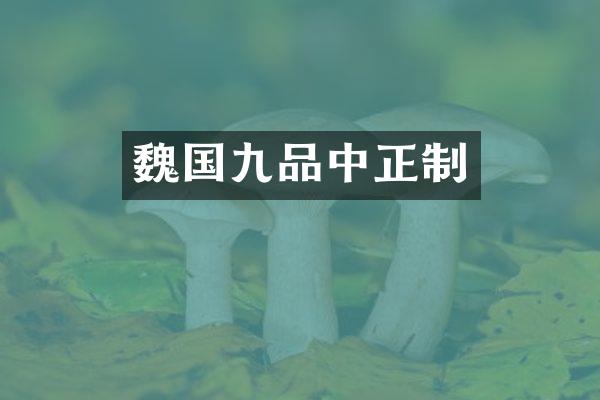 魏国九品中正制