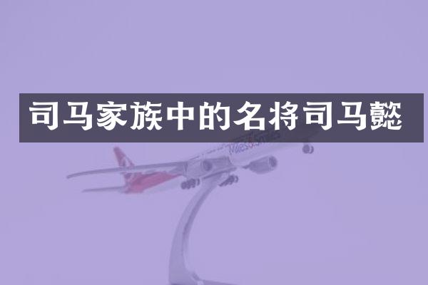 司马家族中的名将司马懿