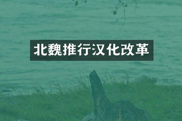 北魏推行汉化改革