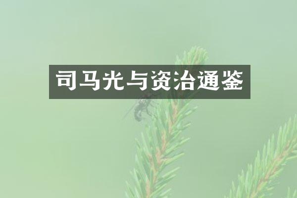 司马光与资治通鉴
