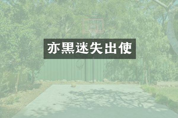亦黑迷失出使