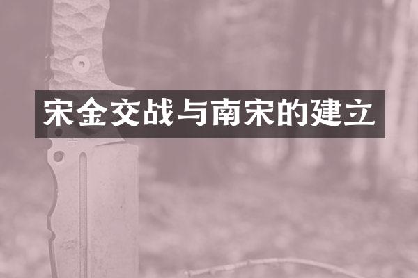 宋金交战与南宋的建立