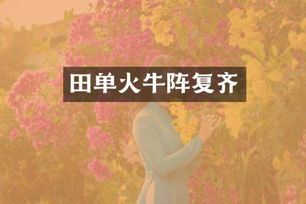田单火牛阵复齐