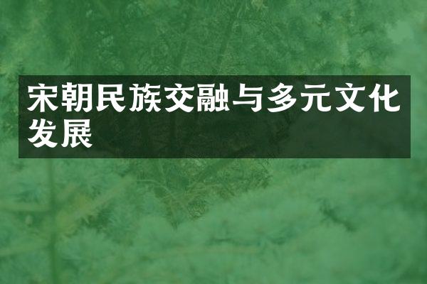 宋朝民族交融与多元文化发展