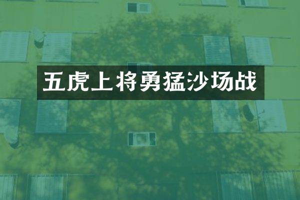 五虎上将勇猛沙场战