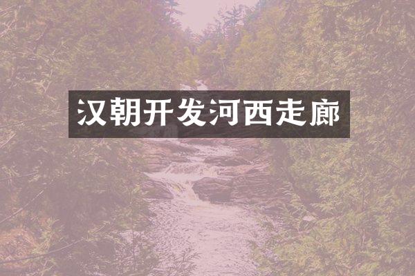 汉朝开发河西走廊