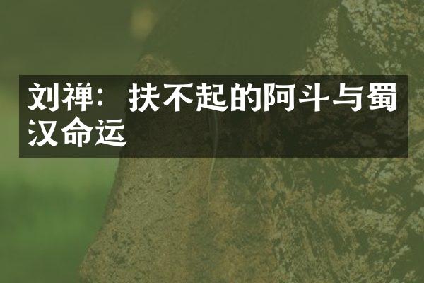 刘禅：扶不起的阿斗与蜀汉命运