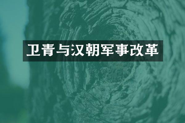 卫青与汉朝军事改革