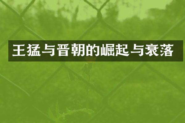 王猛与晋朝的崛起与衰落