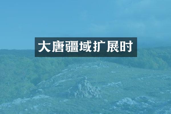 大唐疆域扩展时