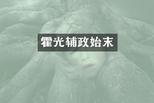 霍光辅政始末