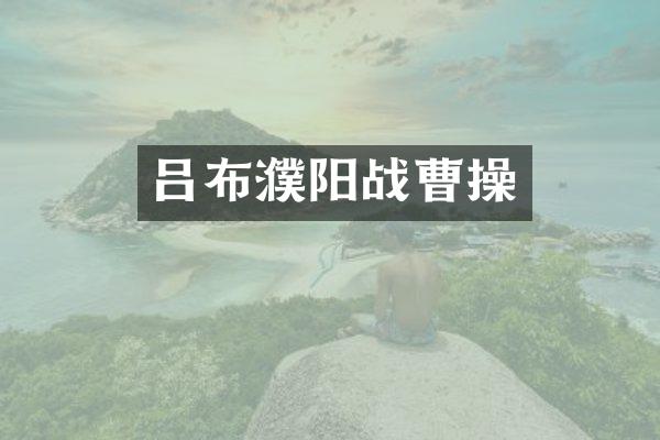 吕布濮阳战曹操