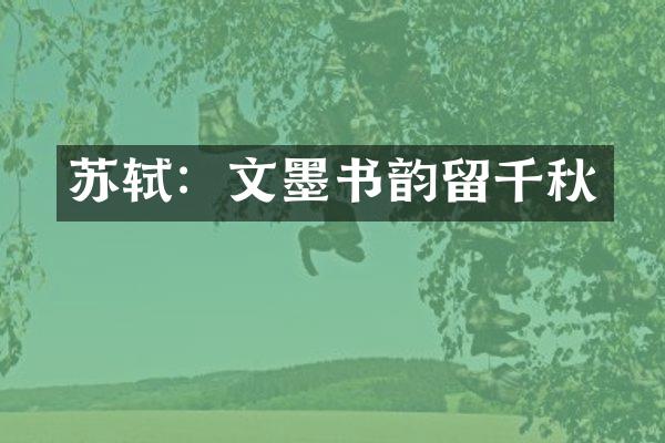 苏轼：文墨书韵留千秋