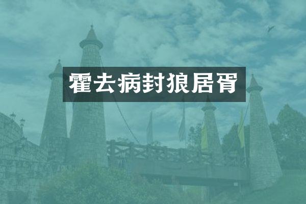 霍去病封狼居胥